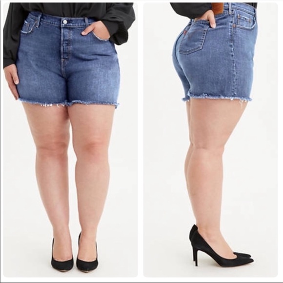 Levi’s 501 Cut off Shorts in wash Jive Stonewash Size 20 - Picture 2 of 10